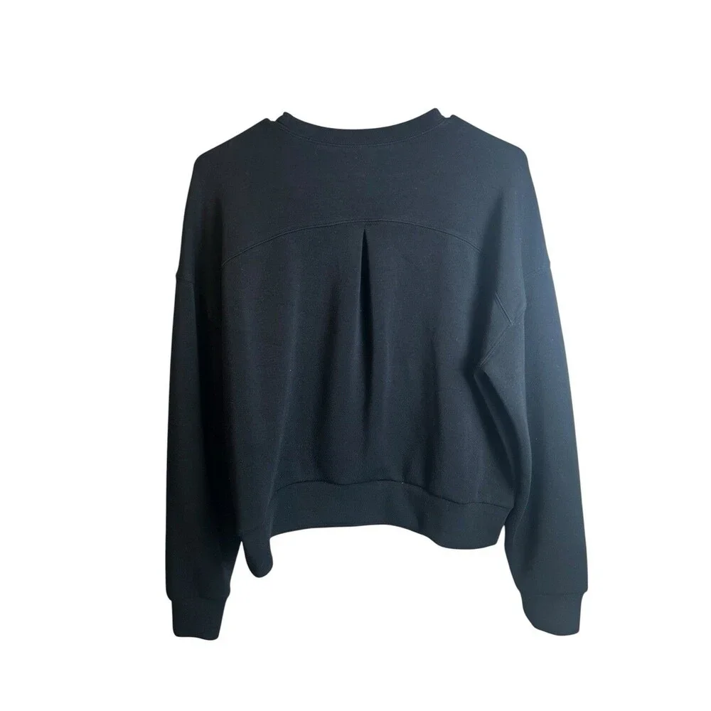 SPANX AirEssential Crewneck Sweatshirt Women’s Small Black - Picture 4 of 5